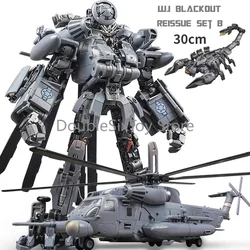 Transformation Toys Weijiang WJ M05 Blackout SET B with Hide Shadow SS08 enlarge KO 30CM Movie Series Helicopter Action Figure