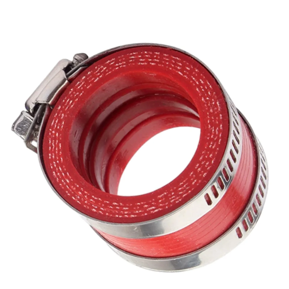 35mm Carburetor Adapter Intake Manifold Interfacer with Clamps for 100‑350cc ATV Scooter Dirt Bike Go‑Kart