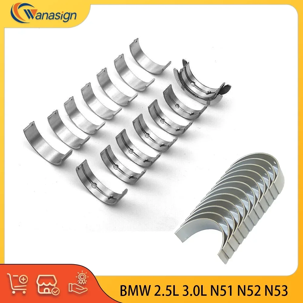 

AUTO ENGINE PARTS Crankshaft Main & Connecting Rod Bearing Set For BMW 1 3 5 6 7 X1 X3 X5 Z4 L6 GAS 2.5 3.0 L T 2004-2015