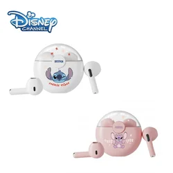 New Disney Q50 Stitch Angel Wireless Bluetooth 5.3 Earphones HiFi Surround Sound Headset Smart Touch Headphone Long Endurance