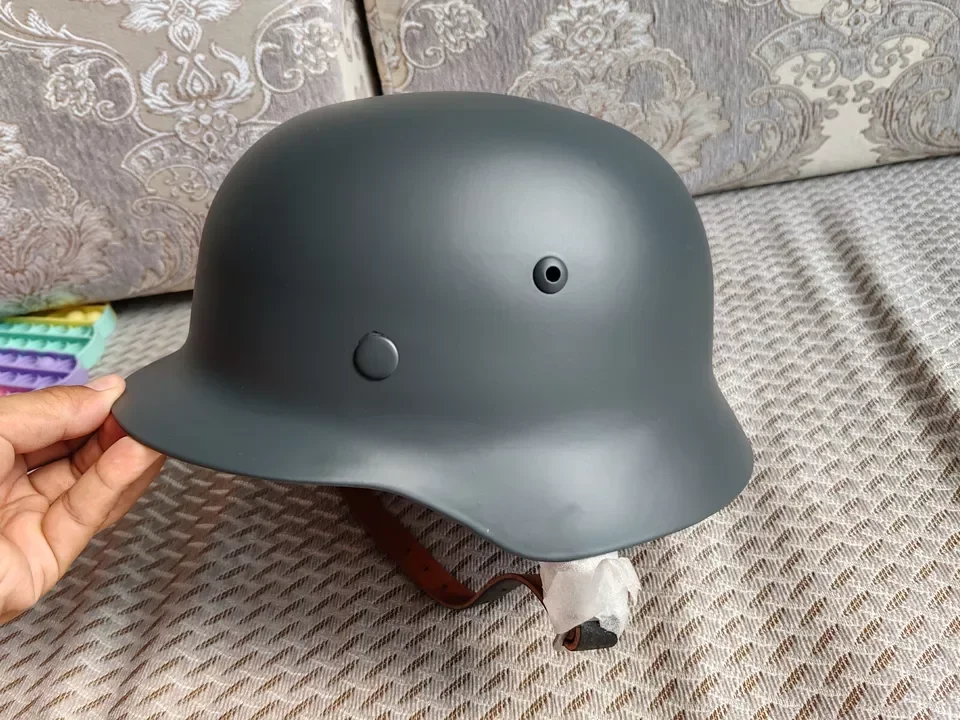 MILITARY Reproduction WW2 German WH M35 Steel Motorcycle Helmet Army Field HELMET Feldgrau