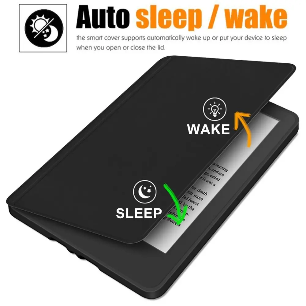 Auto Wake/Sleep 6 inch e-Reader Case Magnetic Acrylic Detachable Cover Wear Resistant for Kindle 2024/2022 11th Generation