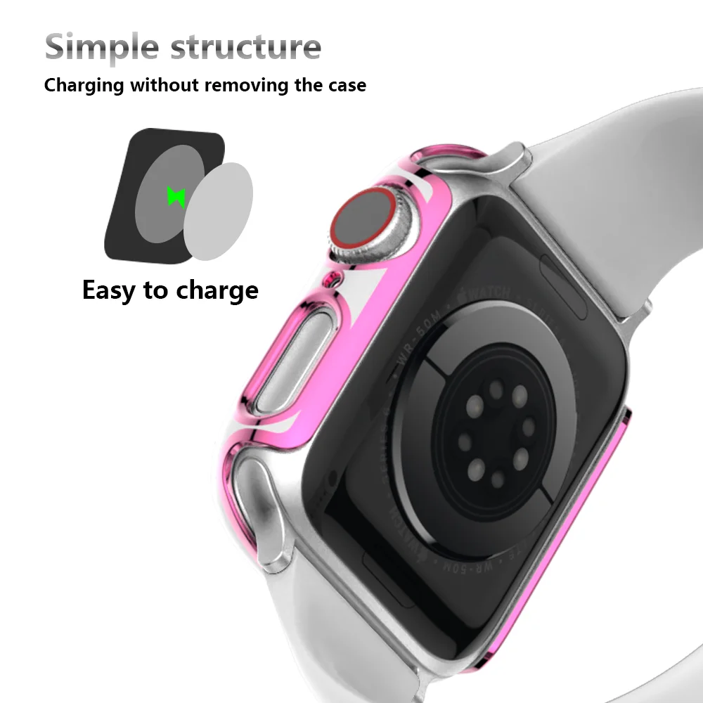 Watch Case for Apple Watch Series se 6 5 4 3 2 1 Compatible with iWatch 38mm 40mm 42mm 44mm Cover Case for Apple Watch