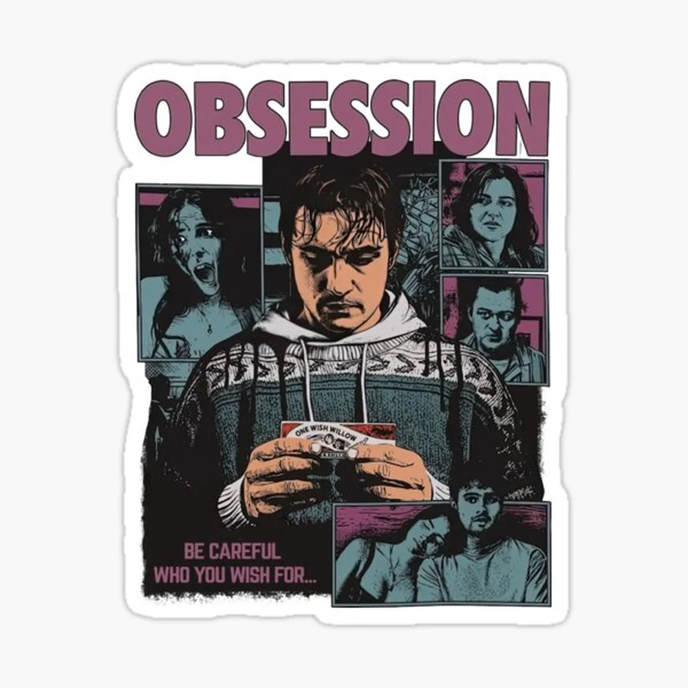 

Obsession Movie Horror Film Sticker for Laptop Decor Bedroom Car Cute Cartoon Art Fashionable Public Suitcase