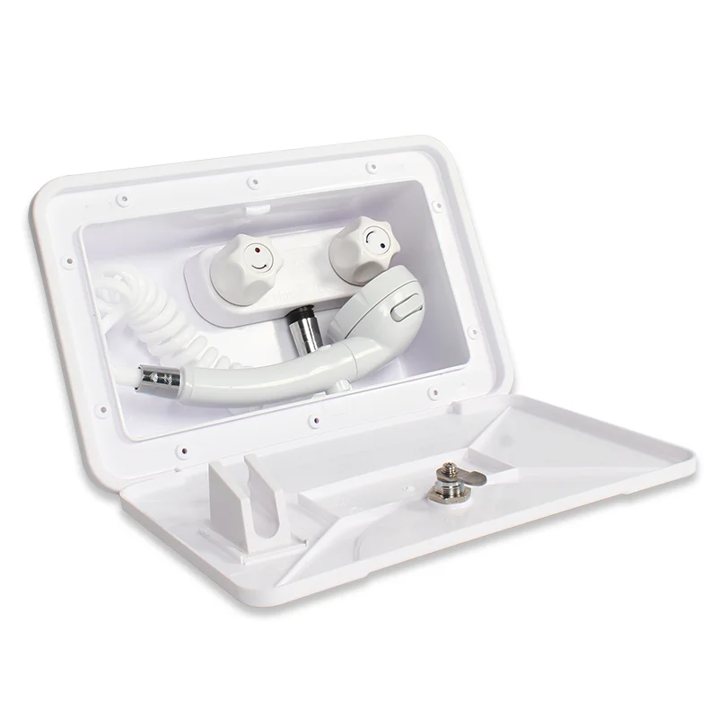 RV Accessories  Exterior Shower Box Kit with Lock for RV Camping Trailer  Outdoor Shower