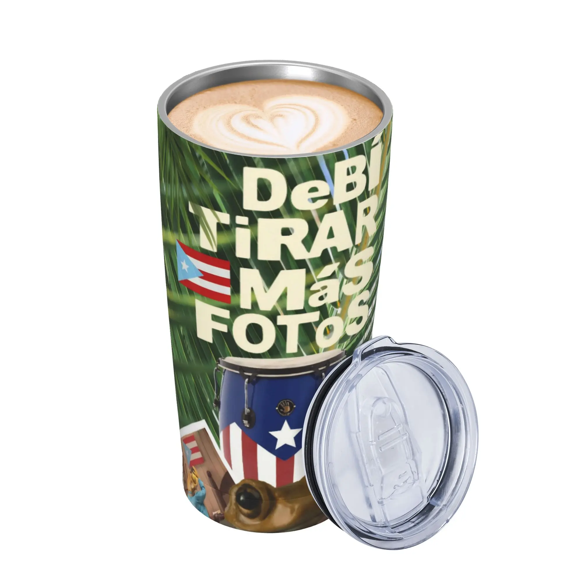 Bad Bunny DTMF Tour 2026 Insulated Tumbler with Straws  Stainless Steel Coffee Mugs Outdoor Travel Car Bottle Cup 20oz