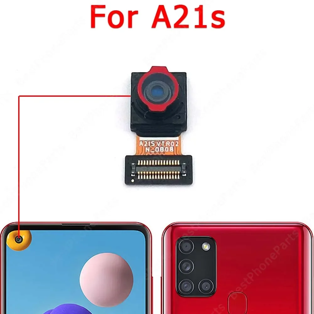 Selfie Camera For Samsung Galaxy A21 A21s A31 A41 A51 A71 5G  A01 A11 Front Camera Module Frontal Facing Flex Spare Parts