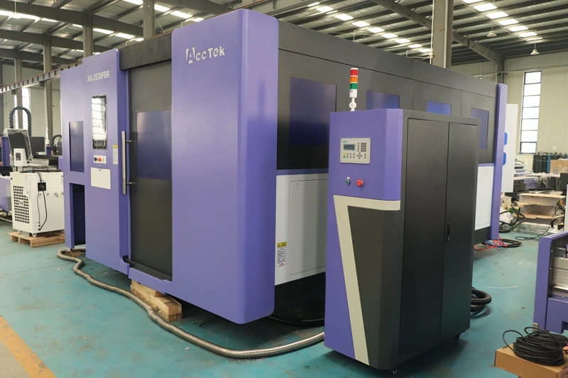 ACCTEK 1500W 3000W 6000W 12KW Fiber Laser Cutting Machine Closed Laser Cutting Machine (with exchange platform)
