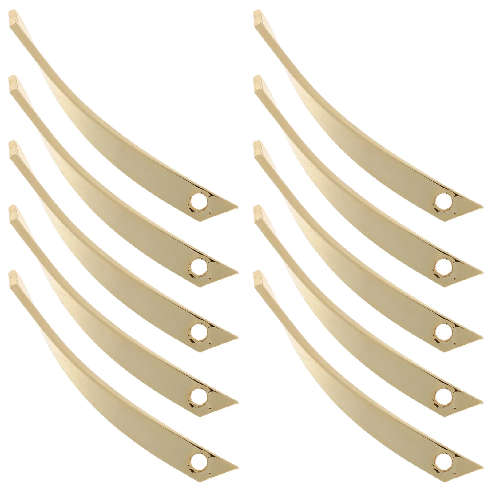 

10Pcs Gold Wave Twisted Stick Earring Components Soft Alloy DIY Jewelry Making Supplies Unique Charm for Earrings Repair and