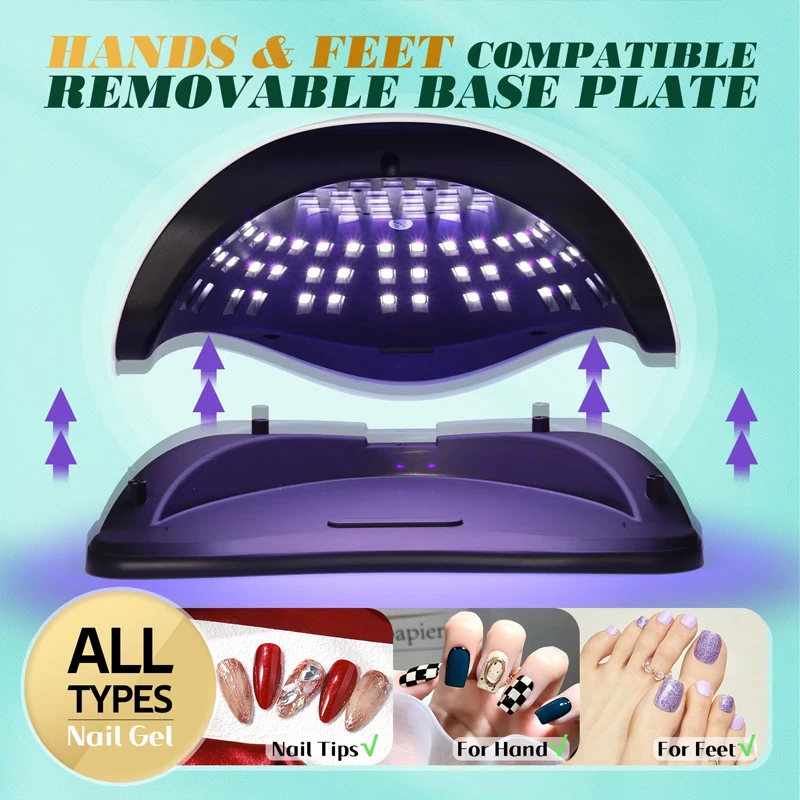 

UV LED Nail Lamp 380W Nail Curing Lamps For Home Salon Powerful LED Drying Lamps For All Gel Polish Professional Nail Equipment