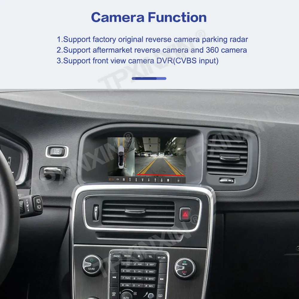 Linux System For Volvo S60 V60 XC60 V40 2015-2019 Wireless Carplay Box Android Auto FM DSP DAB WIFi GPS RDS Front Rear Camera