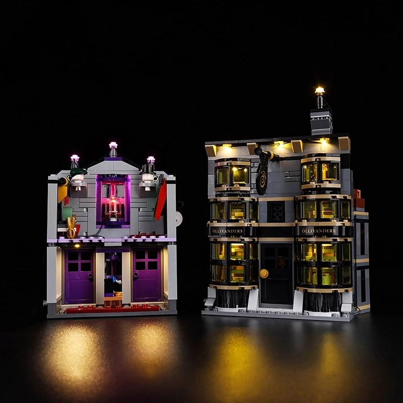Kein Modell LED-Beleuchtungsset passend für LEGO Ollivanders & Madam Malkin's Robes 76439 (Bausteine nicht im Lieferumfang enthalten)