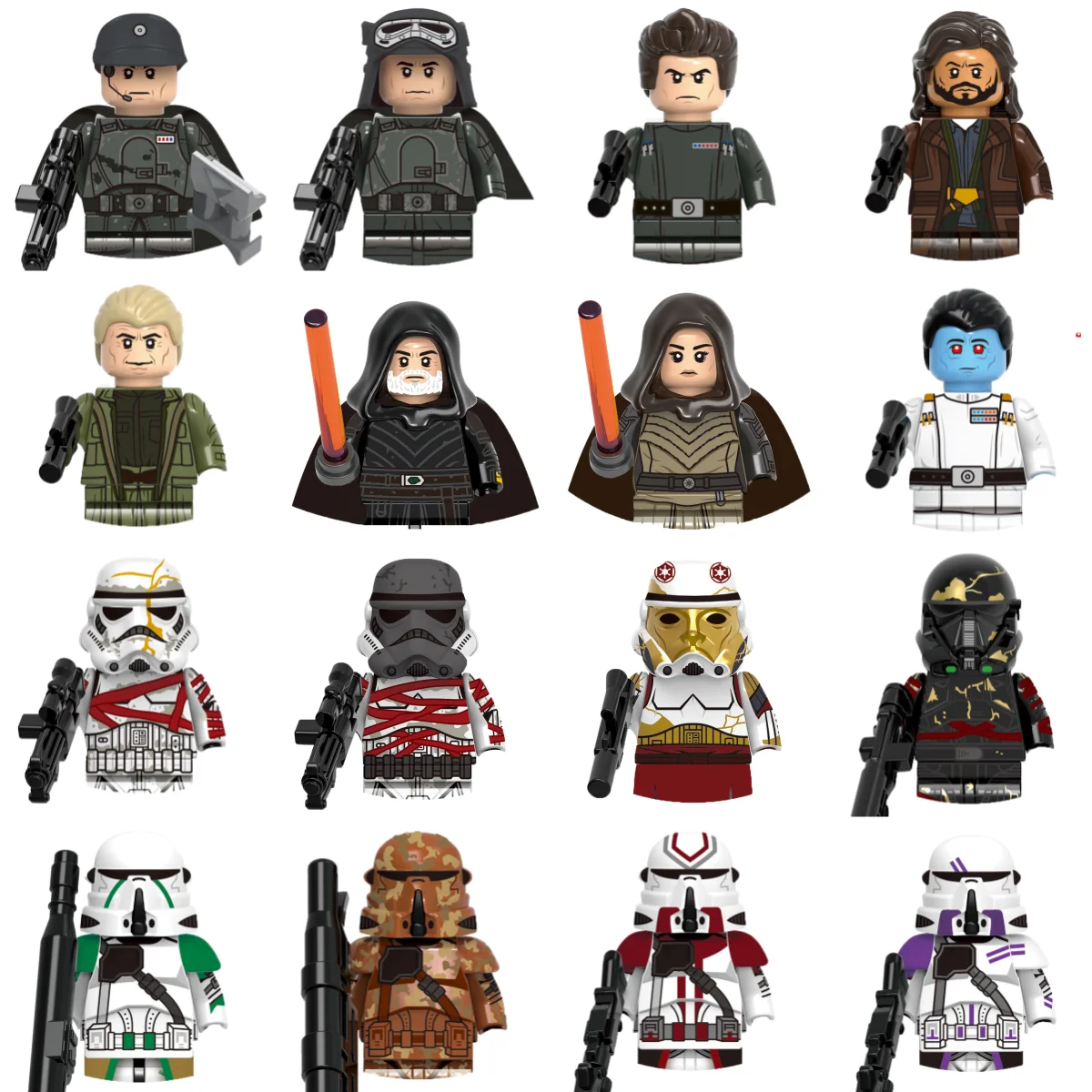 

Hot-selling Star Wars anime character Legion Mandalorian Death Trooper children's mini building block toy gift assembly puzzle