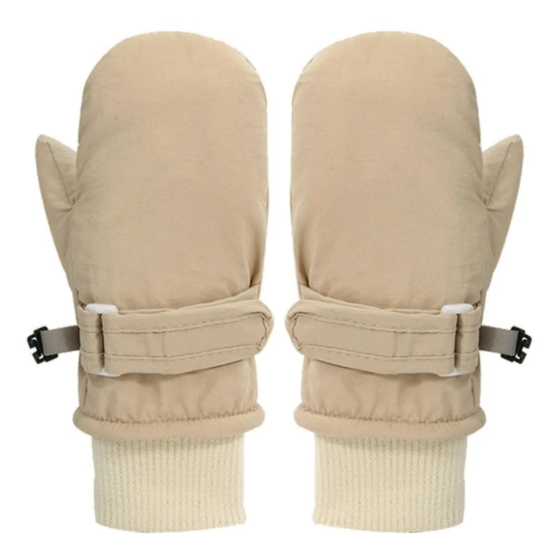 

JU64 Warm Baby Toddler Winter Ski Gloves with String Cold Weather Mittens for Boys & Girls Fleece Lined Insulated Snow Gloves