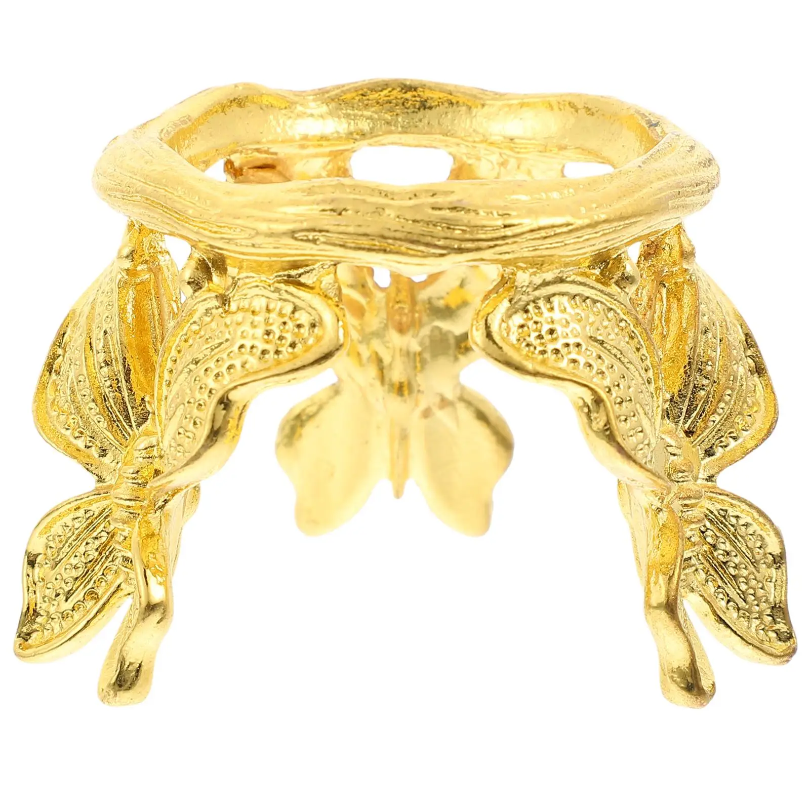 

Crystal Ball Stand Metal Butterfly Base Display Rack Sphere Home Decor Alloy Pedestal Desktop Ornament Sturdy Safe Practical