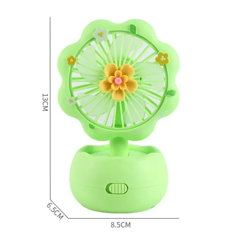 Venta caliente de escritorio lindo Mini ventilador de mano estudiante portátil ventilador USB de alto viento silencioso