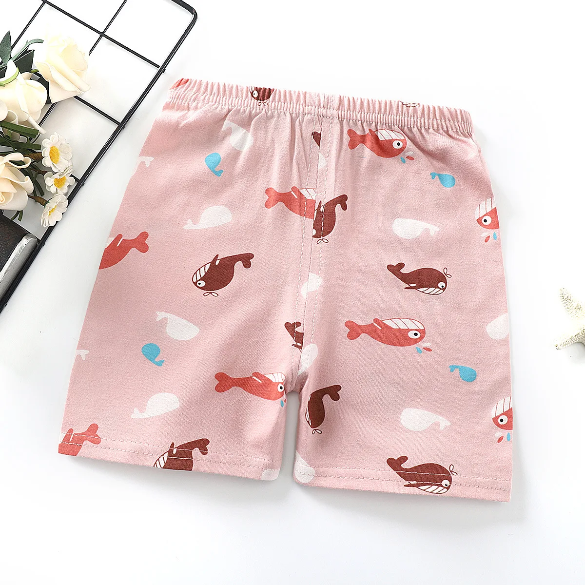 Children Shorts for Boys Girls Kids Clothes Cotton Solid Breathable Summer Baby Short Pants Casual Sports Beach Shorts Elastic