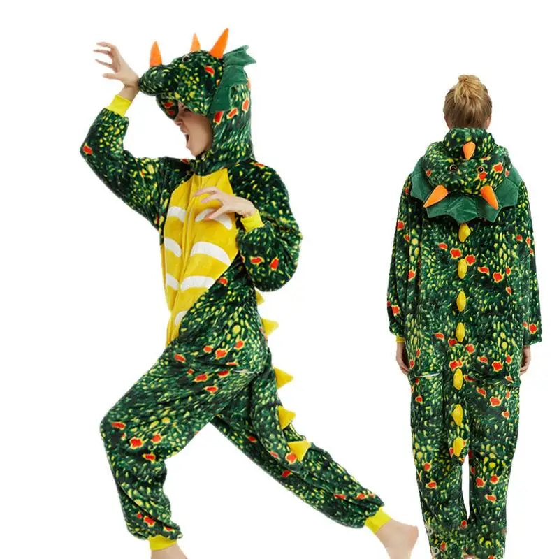 

Unisex Onesie Pajamas Adults Sleepwear Childlike Hoodied Sleepwear Role Play Supplies For Festival Parade Theme Party Sleepwear