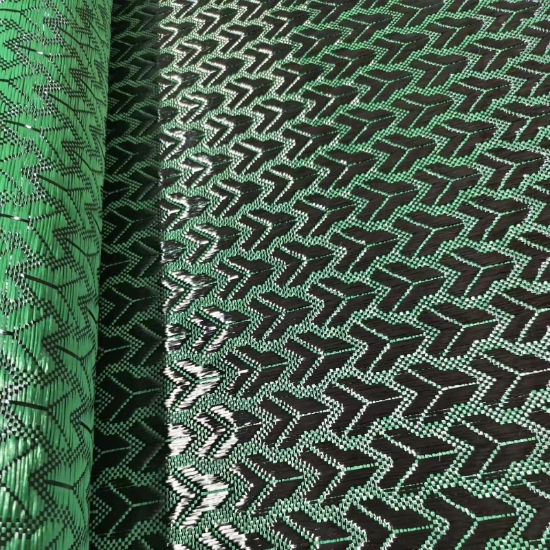 3k 240gsm real Mixed carbon fiber, triangular pattern 1m/40