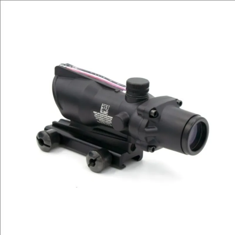Scope with Real Fiber Optic Red Dot Sight Tactical Telescope for Outdoor Target Practice