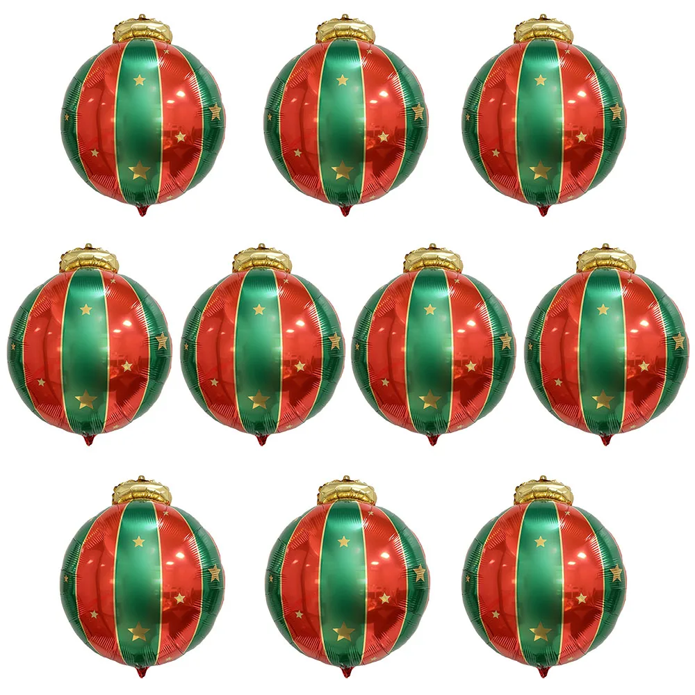 

10Pcs 70x54cm Large Christmas Theme Hanging Ball Party Decorations Aluminum Film Balloons