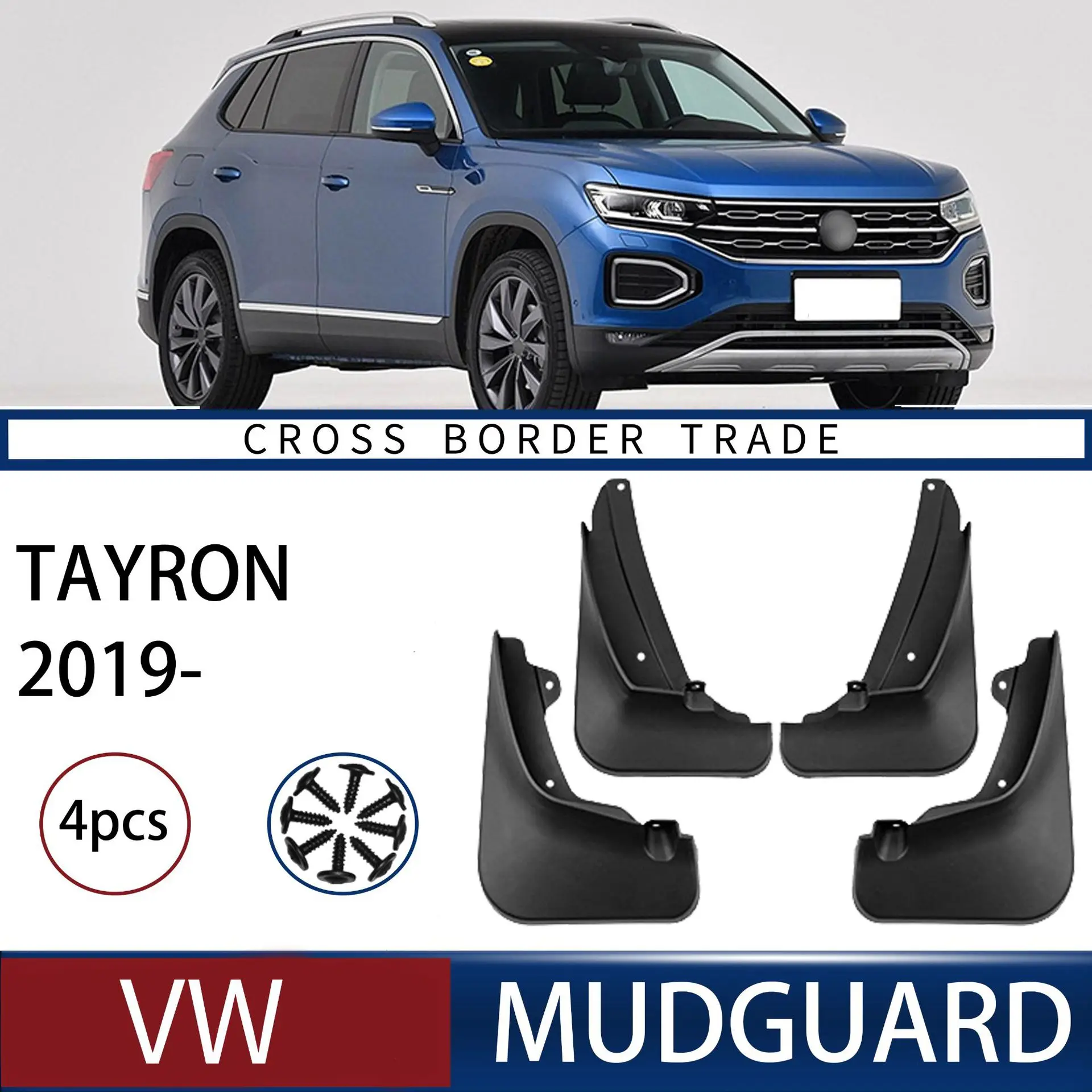 

FOR vw Tayron 2019-2023 Car Molded Mud Flaps Splash Guards Mudguards Front Rear Styling Front Rear Car Accessories