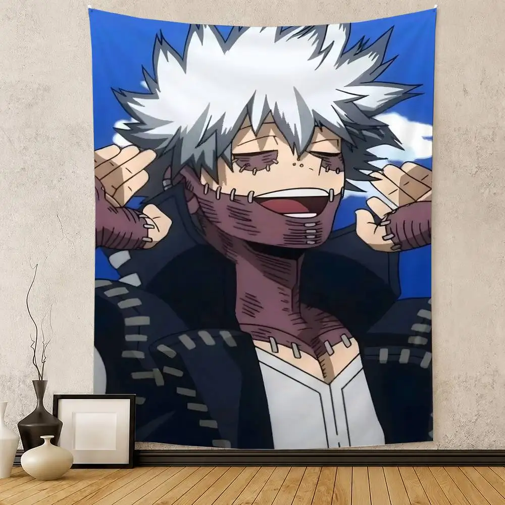 T-Toya Todoroki M-My Hero Academia D-Dabi Flag Digital Printing Banner for Garage Wall Out Door Decoration