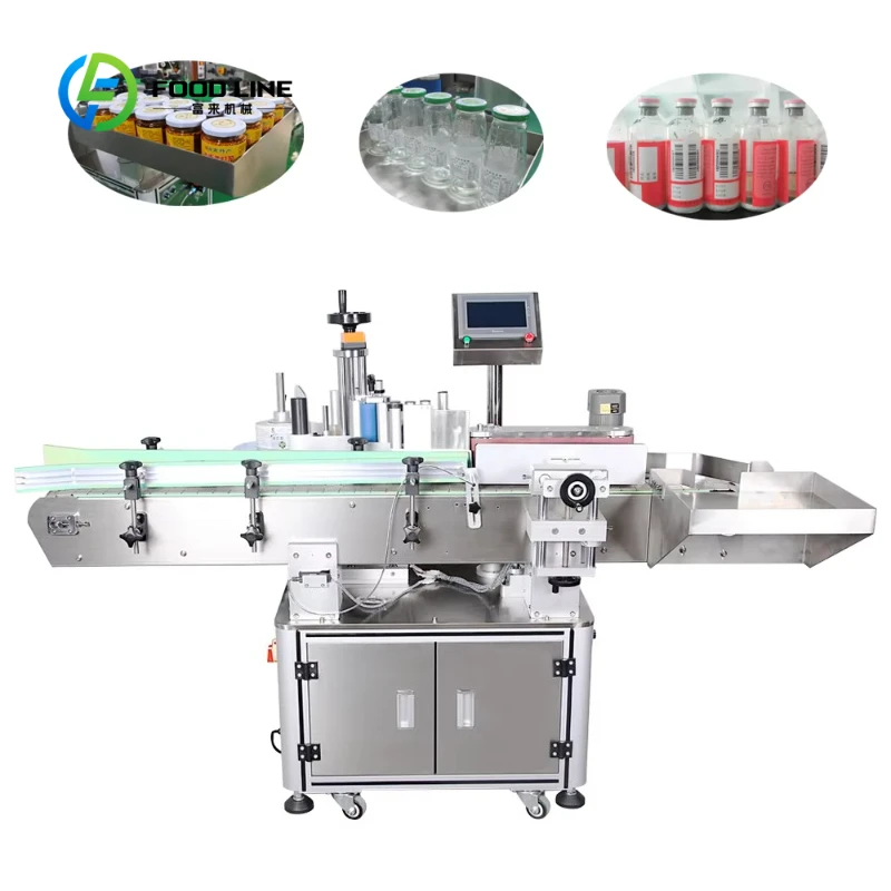 Customized High Precision Automatic Bottle Labeling Machine Stainless Steel Round Jar Sticker Labeler For Production Line
