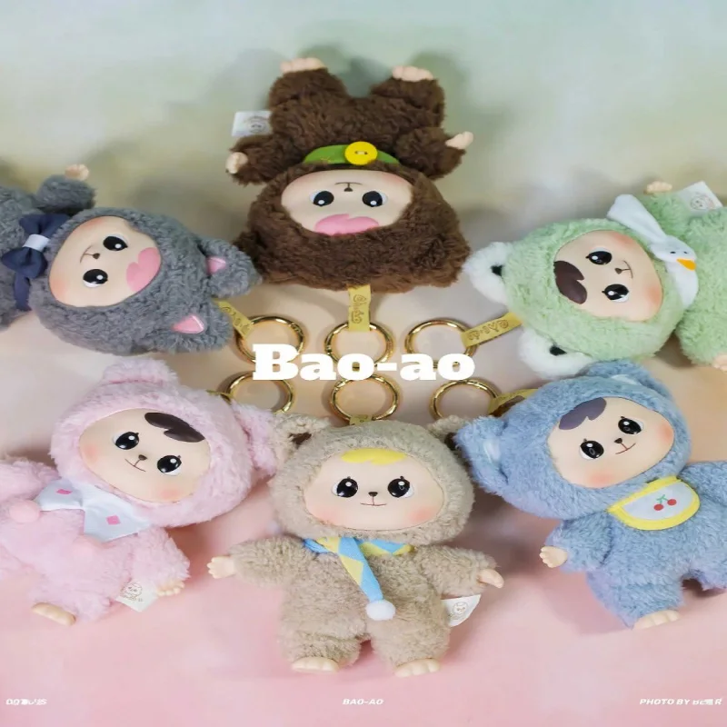 En stock Bao-Ao2 Bonne Nuit Série HDPBear Vinyle Peluche Boîte Aveugle Ornement Fait Main Cadeau Anime Accessoires