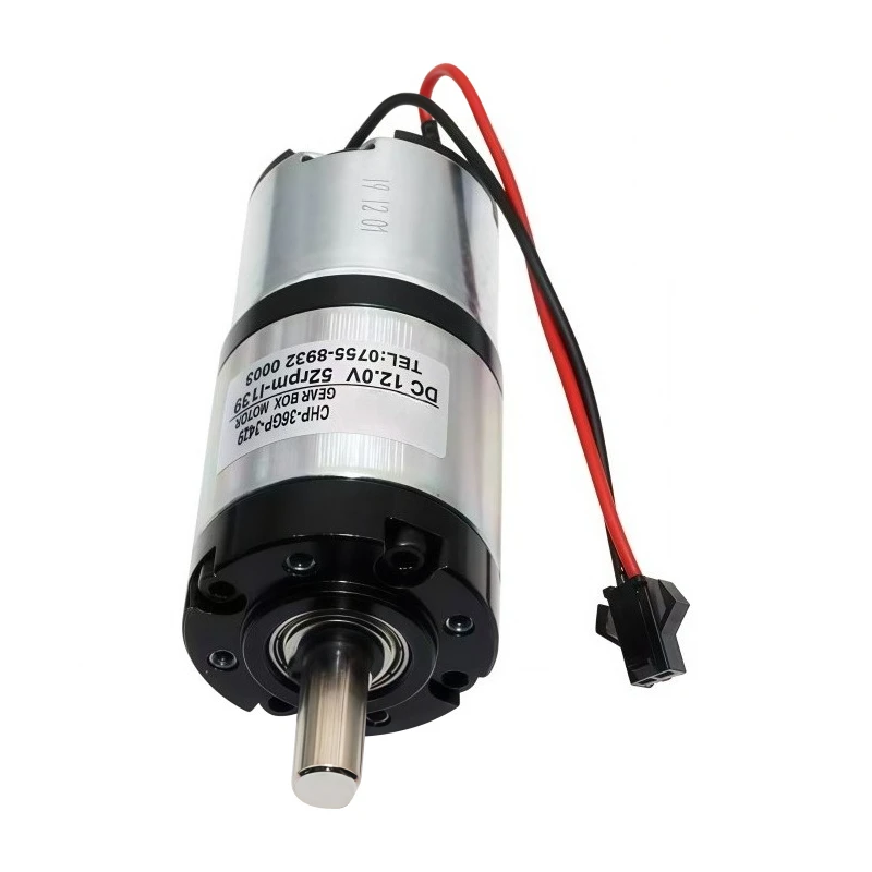 Permanent Magnet Direct Current Planetary Gear Reduction Motor GHR-36GP-3429SK, 12V/24V D-shaped Output Shaft Motor