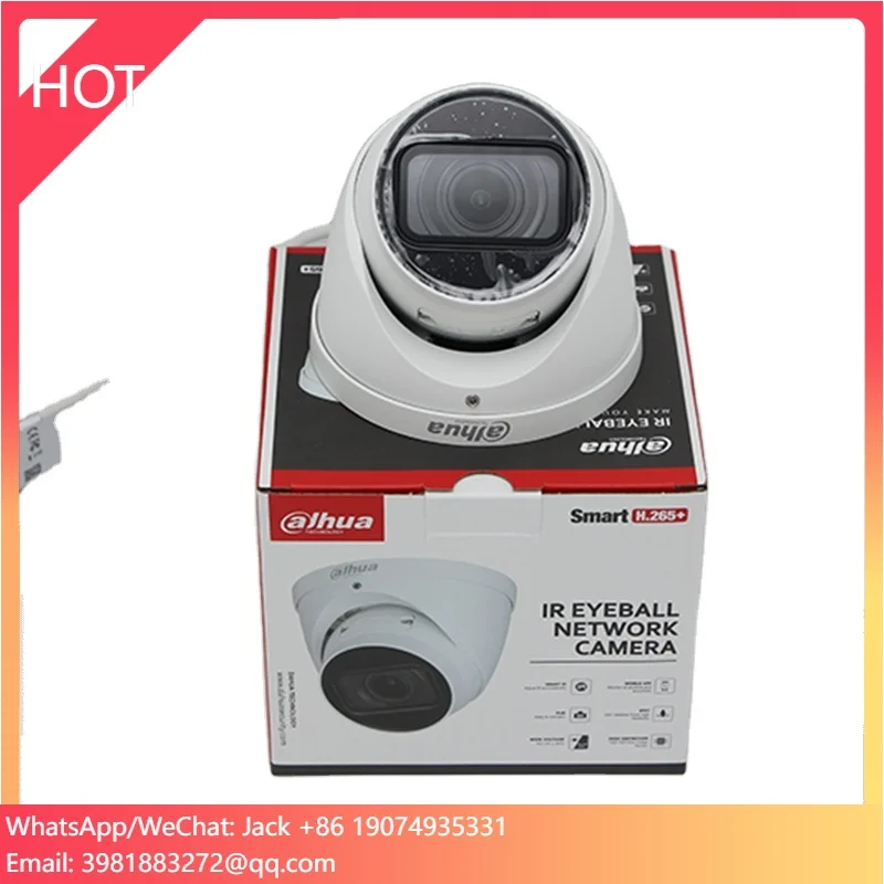 Telecamera di rete WizMind con bulbo oculare a focale fissa IR originale DH-IPC-HDW5842TM-ASE-S3 da 8 MP