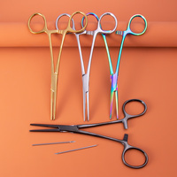 1pc 316L Surgical Steel Body Piercing Tool Straight Head Piercing Clamp Pliers Piercing Forceps