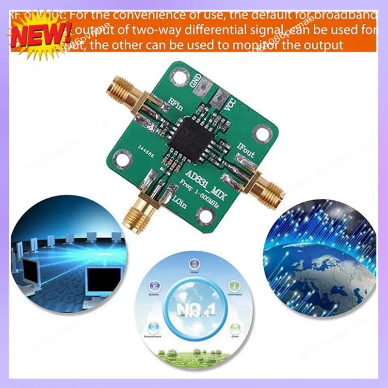 

T24C 4Piece AD831 High Frequency Transducer 0.1-500Mhz Bandwidth RF Frequency Converter Green