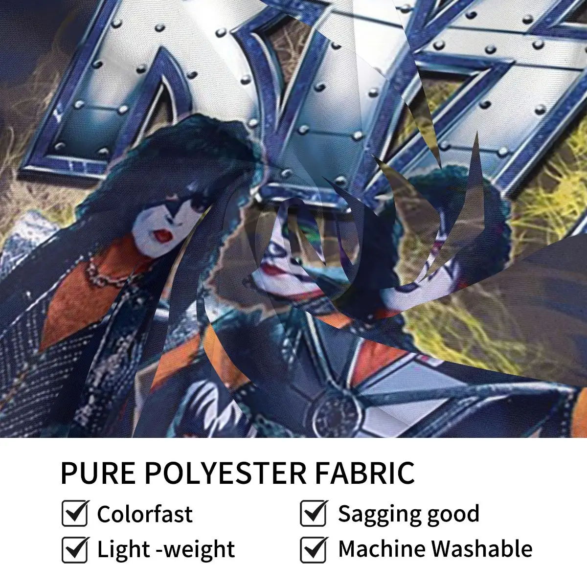 قبلة روك باند ريتور نسيج الجدار شنقا الجمالية ديكور المنزل المفروشات لغرفة النوم