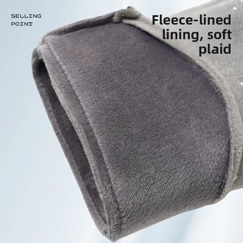 Women German Velvet Thermal Gloves Autumn Winter Thickened Windproof Cold Proof Touch Screen Outdoor Sports Running Cycling