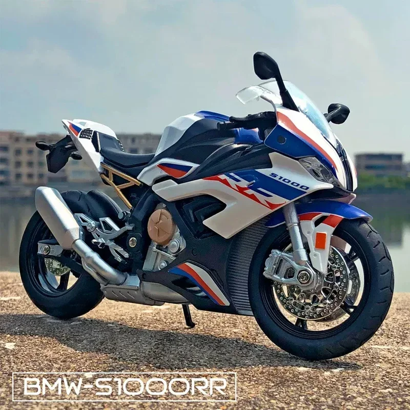 

1:12 S1000RR модель мотоцикла из сплава, литой автомобиль, коллекция игрушек, внедорожный автоцикл SUZUKI GSX R1000R CBR 1000RR-RT-wheeler Fa