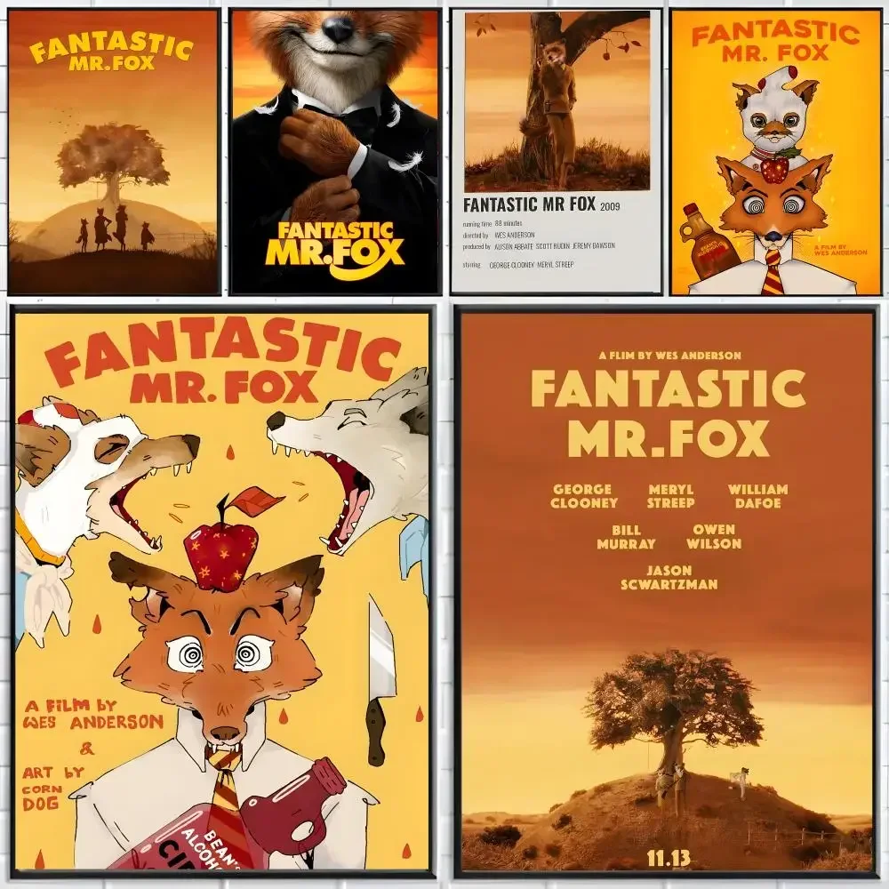 Animation Comedy The Fantastic Mr. Fox Poster Distinct Home Decor Concepts Chic Indoor Art Pieces