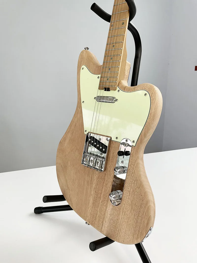 JA DIY Electric Guitar Kit,Mahogany Body and Neck,Maplp Fretboard,Guitar Kits Build Your Own,Electric Guitars for Adults.