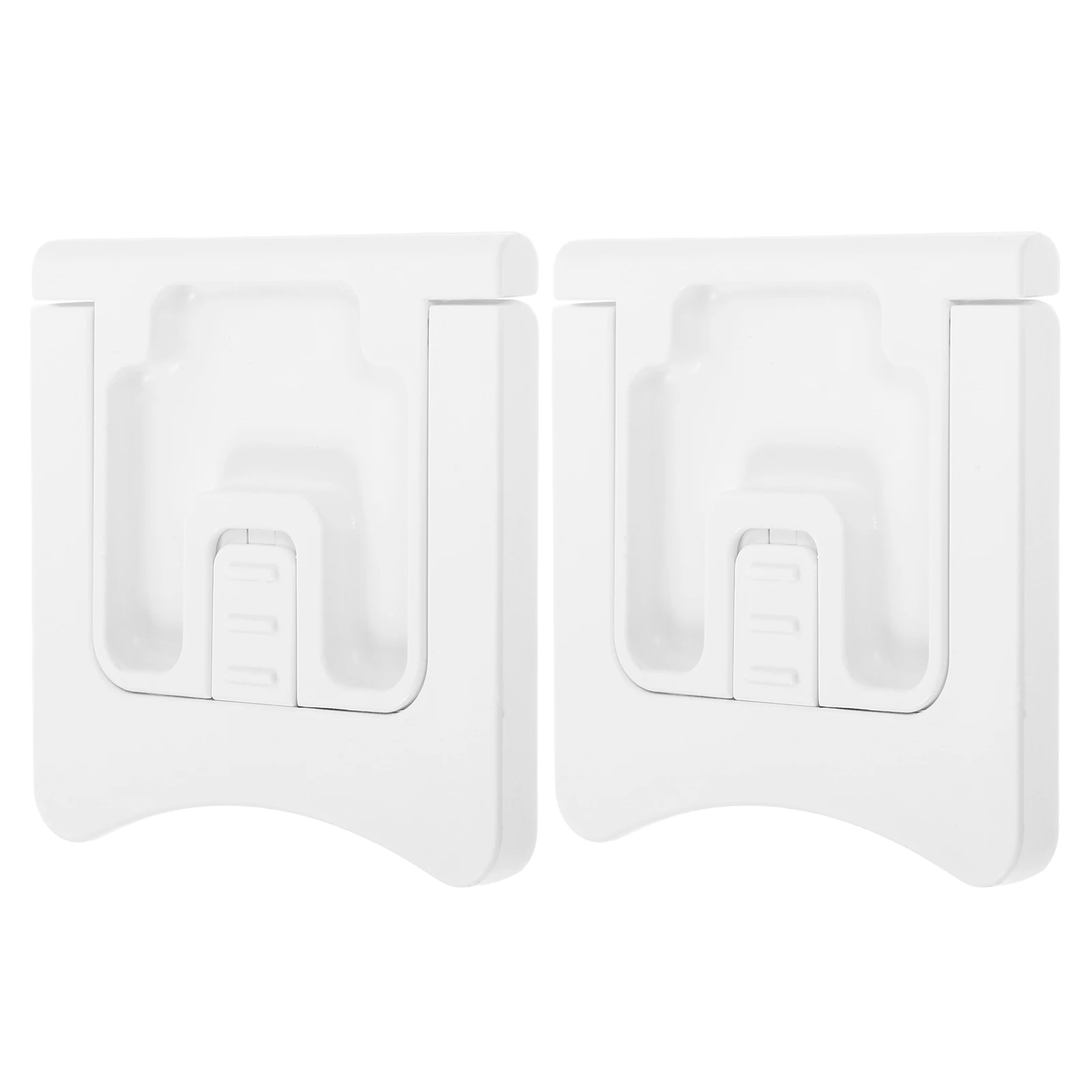 2Pcs Child Safety Lock Cabinet Latches White Plastic Durable Sliding Baby Proof Kitchen Bathroom Toddler Locks