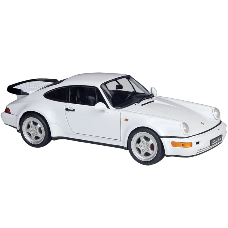 WELLY 1:18 Porsche Porsche 964 Turbo Simulation Alloy Car Model Collection For Children Festive Funny Gifts Kids Cool Cars Toys