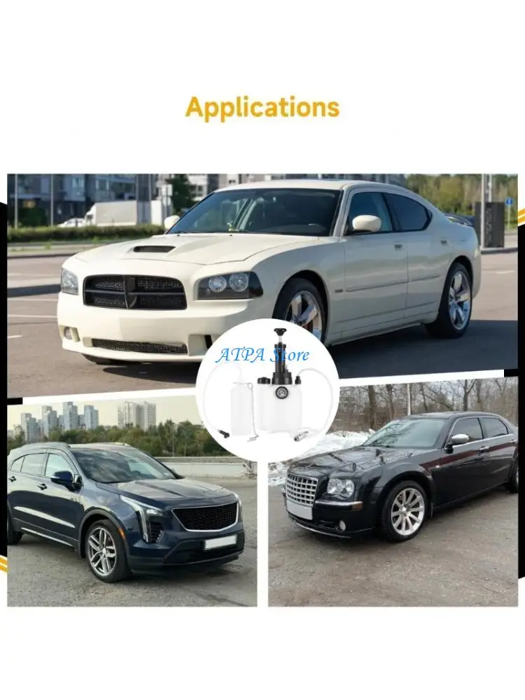 

U13C Automotive Brake Bleeder And Flush Tool With Precisions Pressure Gauge For Reliable Brake Performances Enhancement