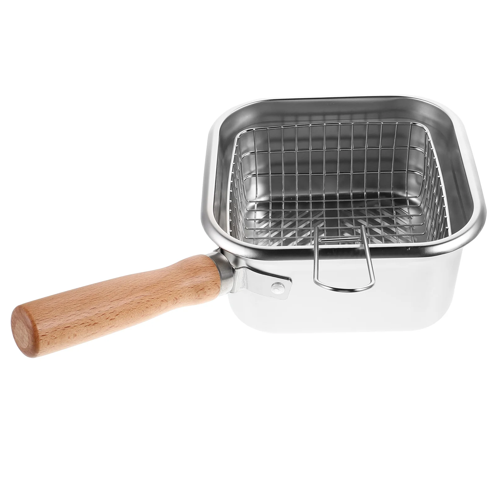 

Portable Stainless Steel Deep Fryer Pot with Basket Multifunctional Oil Frying Cooker for Home Kitchen Outdoor Use Fish Chicken