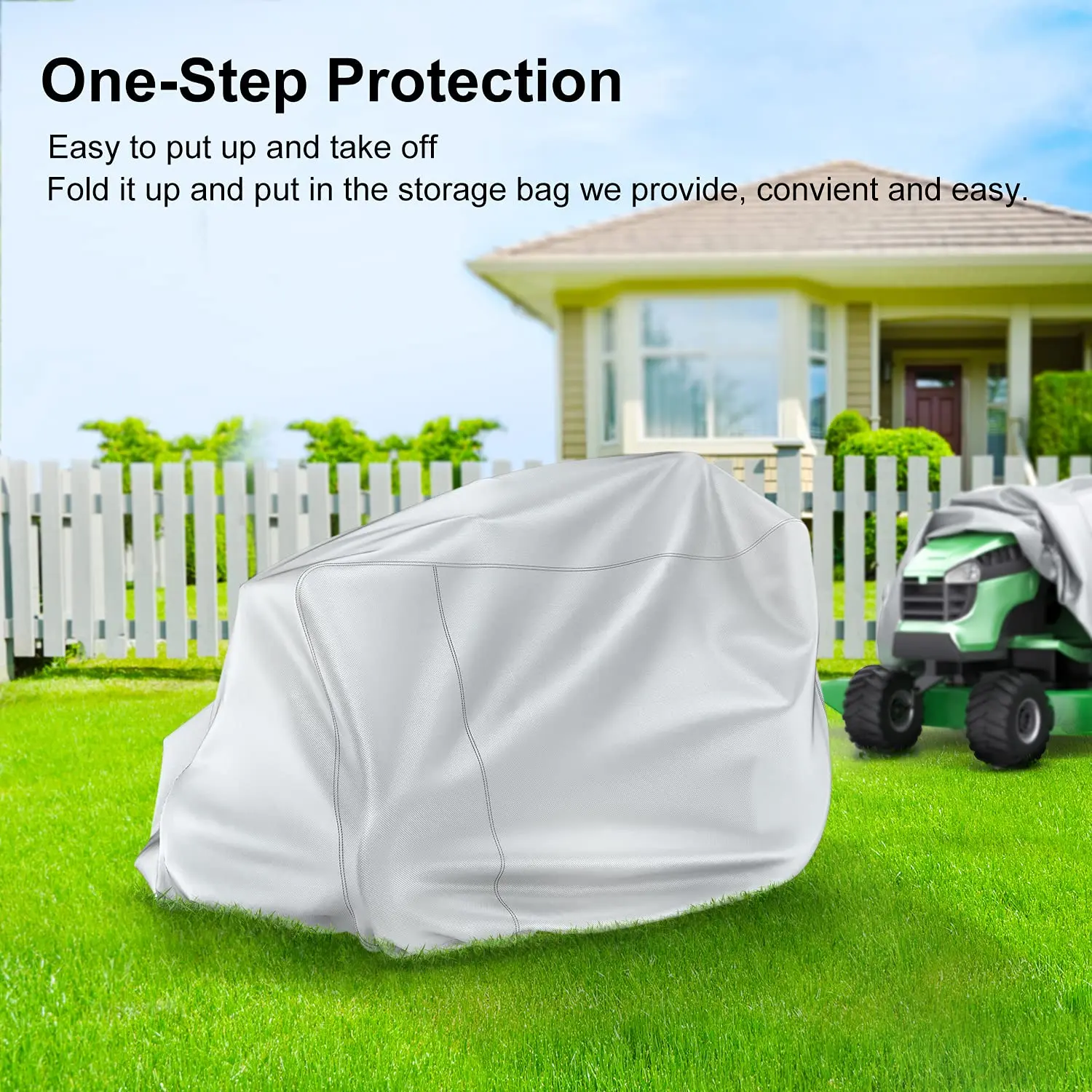 Lawn Mower Cover 210D Heavy Duty Oxford Fabric  Waterproof Cover for Tractor and Riding Lawn Mower Protective cover