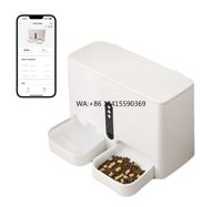 5L Automatic Cat Feeder Dispenser Smart APP Control Pet Timed Dog Feeding with Food Retain Freshness for Cats Dogs Water Bowls