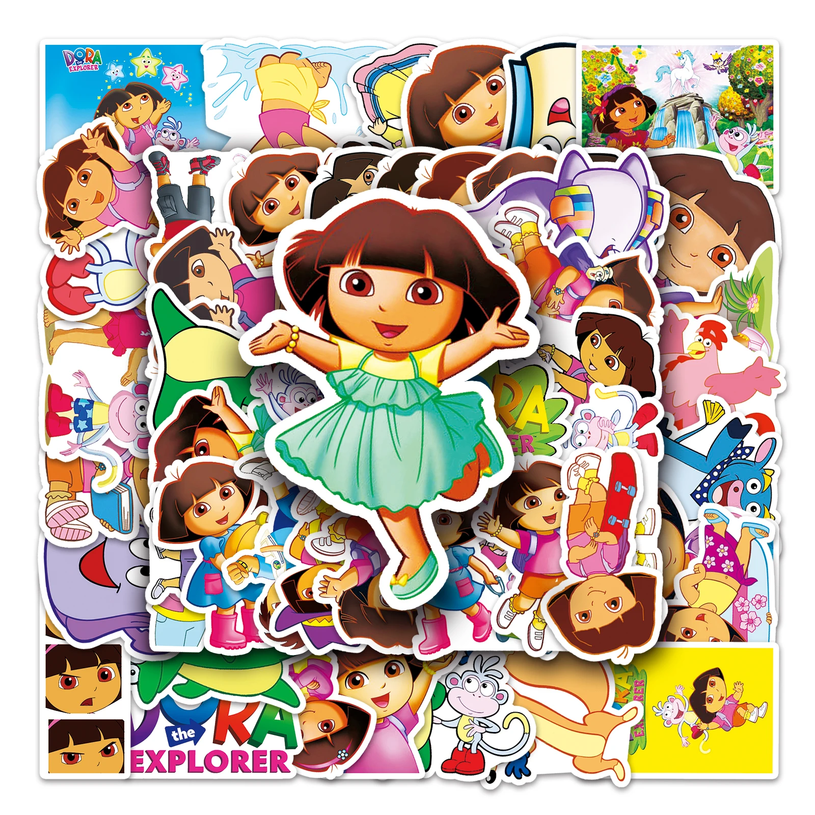 50pc  Cartoon Cute Graffiti Stickers Suitcase Laptop Guitar Skateboard Personalized Decoration Stickers