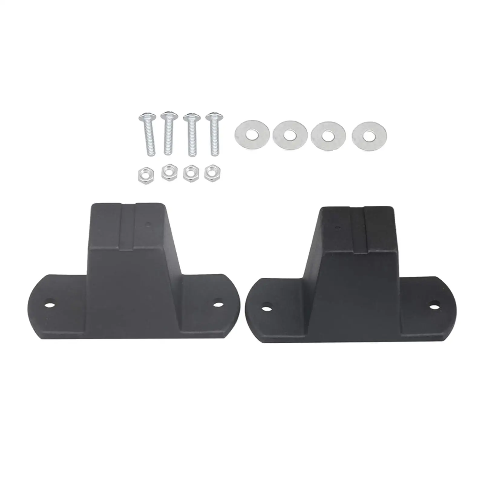 Travel Bag Luggage Bottom Stud Stand Replacement Feet Pad with Screws for Suitcase Side Bracket Foot Protector Black Plastic