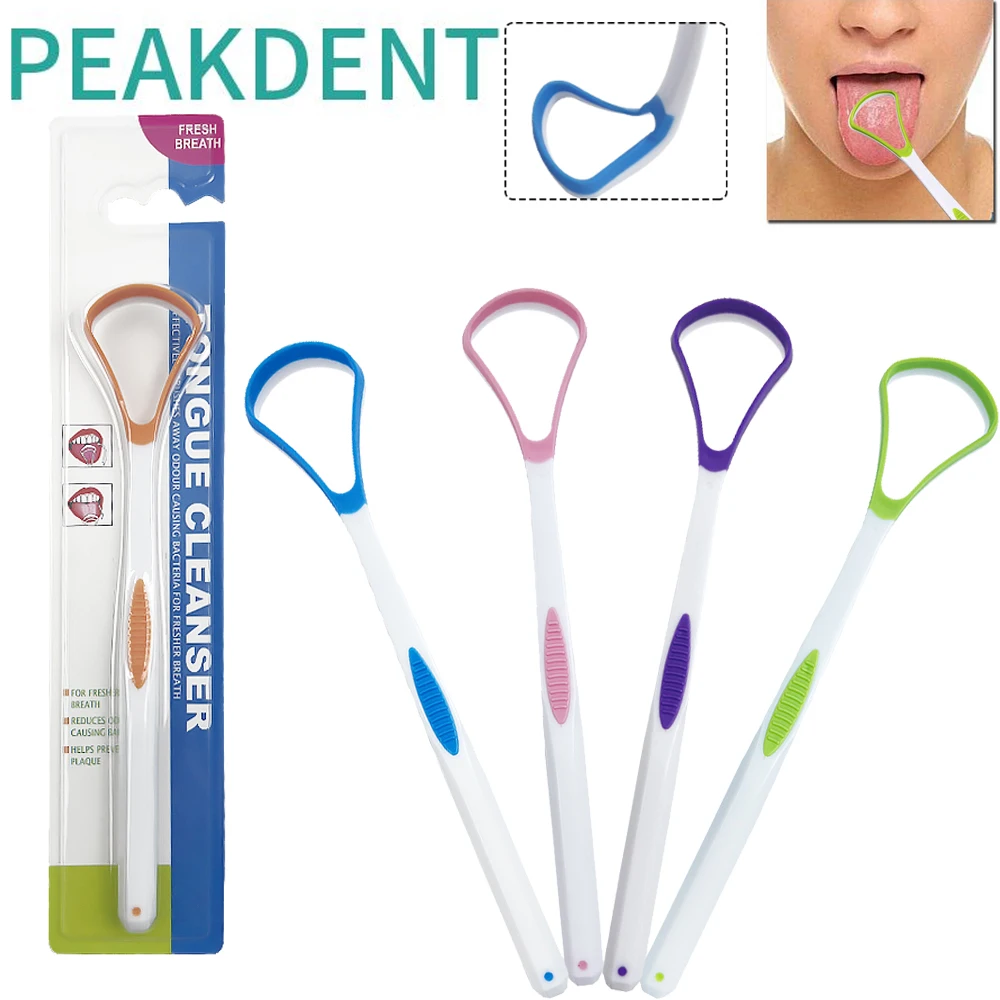 

4Pcs Reusable Oral Care Fresh Breath Tongue Scraper Adults Kids Tongue Brush Tongue Scraper Cleaner Bad Breath Sweeper