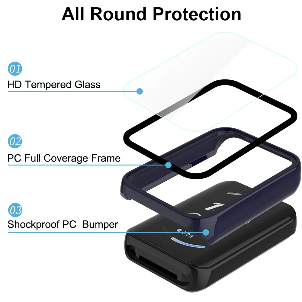 All-around Bumper Shell para Huawei Honor Band 9, Smart Watch Protector de Tela Protetora, Capa Acessórios