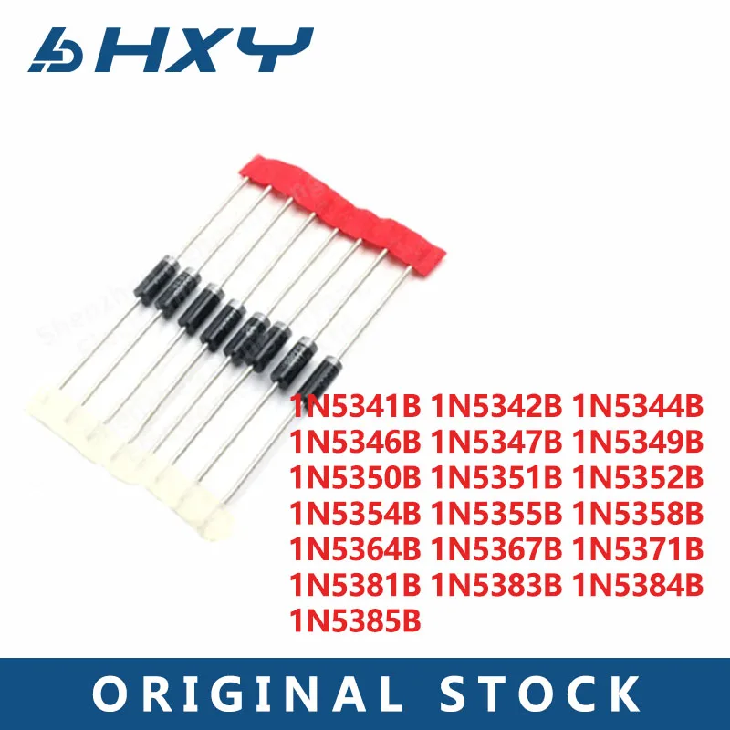 20PCS 1N5341B 1N5342B 1N5344B 1N5347B 1N5350B 1N5352B 1N535B 1N535B 1N5355B 1N5358B 1N5364B 5W Zener diode