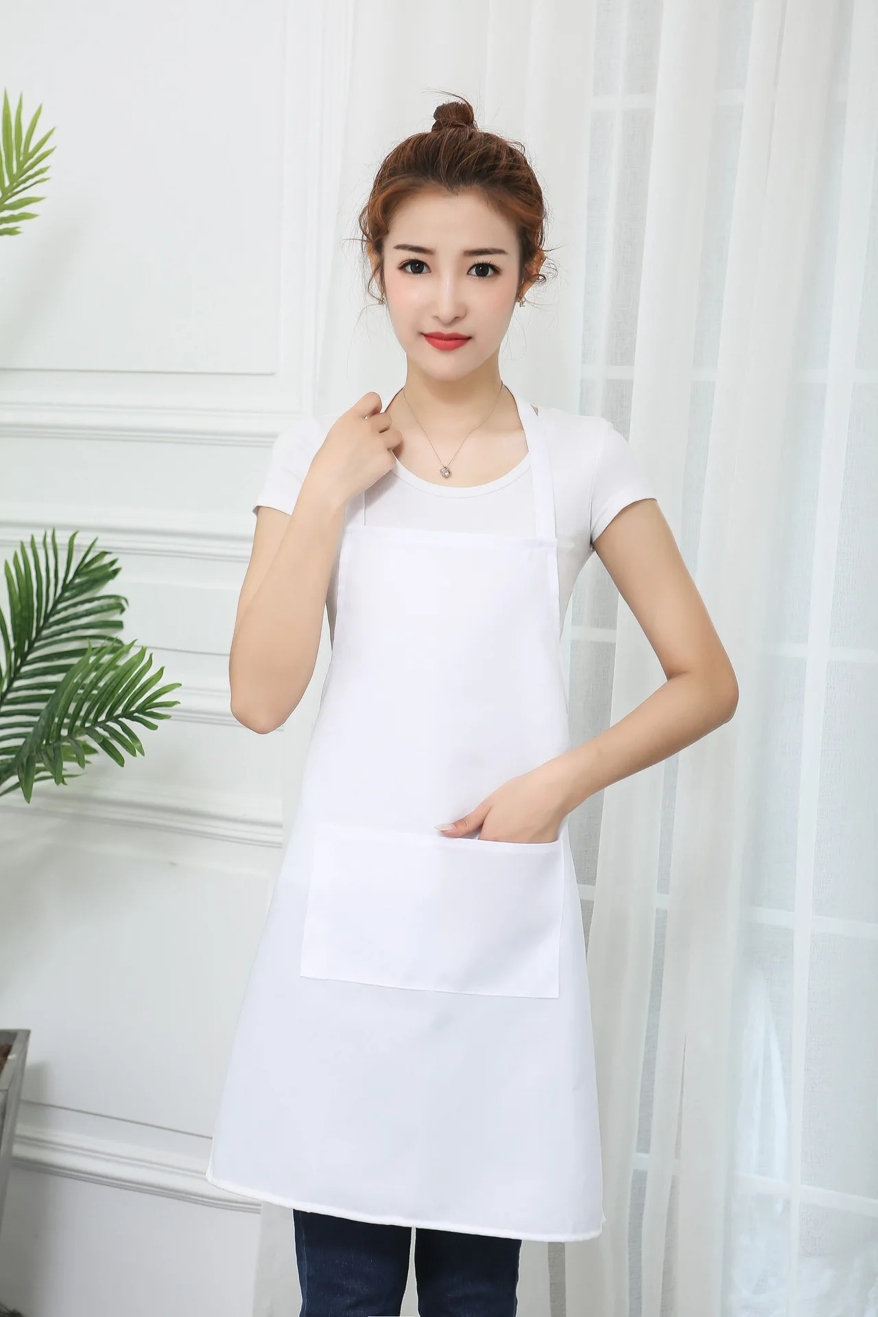 Pastry Chef Aprons Custom Logo Women\'s Kitchen Aprons Baking Accessories Work Home Cleaning Barber Aprons Kitchen Novelties